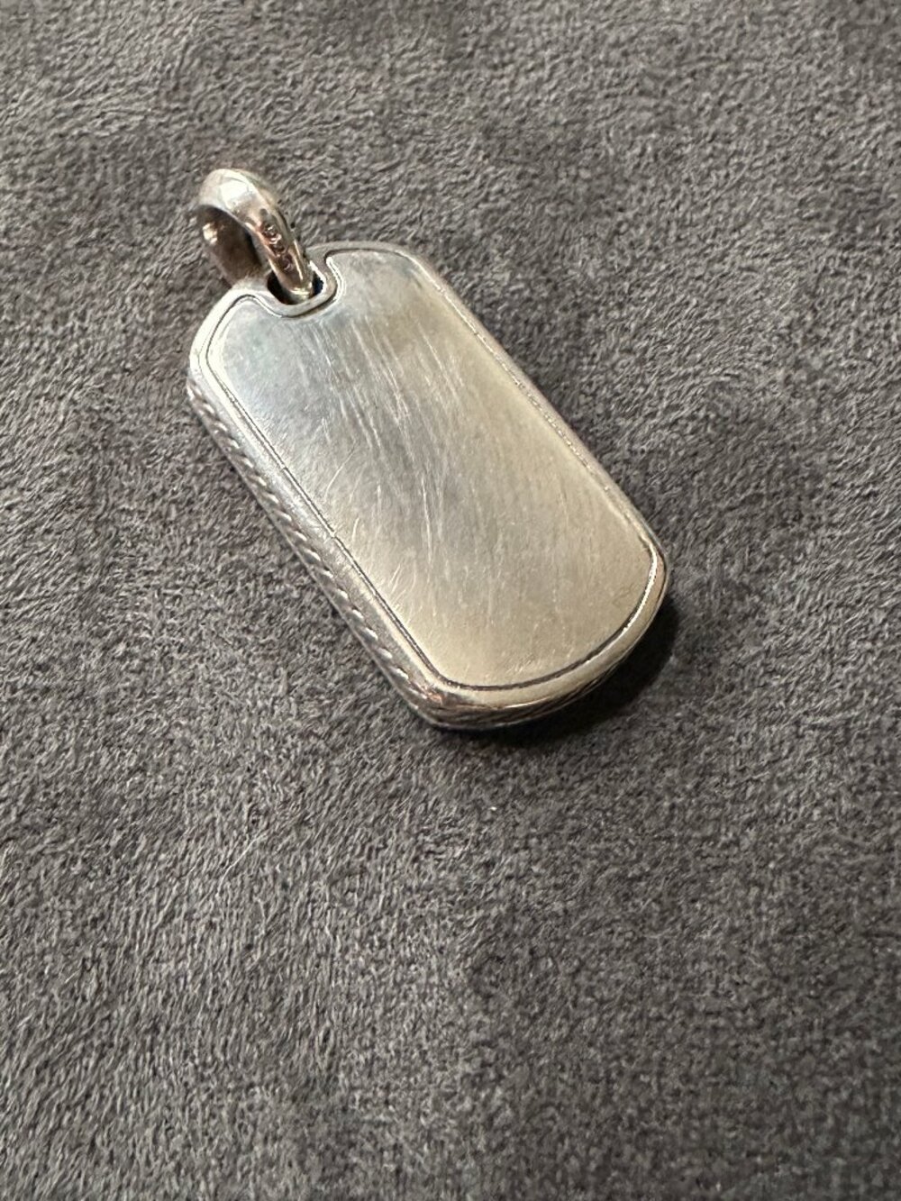David Yurman Exotic Dog Tag Pendant w/ Black Onyx - Picture 7 of 14